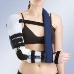 Ortesis codo articular brazo y antebrazo con soporte mano termoplástico